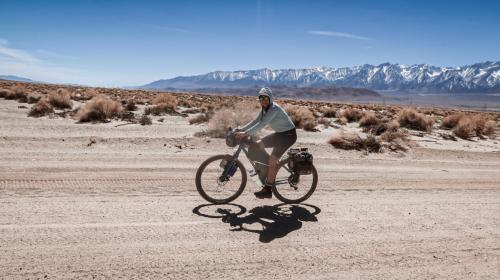 Bikepacking desert roads on Owens Valley Ramble