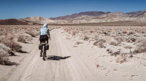 Bikepacking desert roads on Owens Valley Ramble