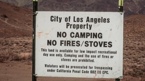 City of Los Angeles property sign