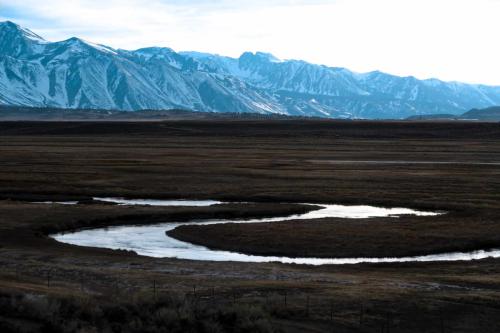 The Owens River (called "Wakopee" by the native Paiute people)